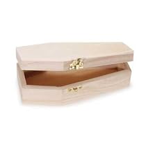Unfinished Wood Coffins For Parties, and Decoration