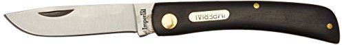 Schrade imp22 imperial single blade pocket knife, black handle