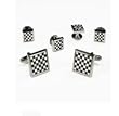 Cardi Mother of Pearl Onyx Checkerboard