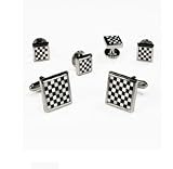 Cardi Mother of Pearl Onyx Checkerboard