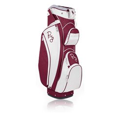 Ping Lady Faith Cart Bag : Wine Berry-White