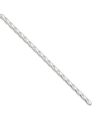 Sterling Silver 2.5mm Diamond-Cut Spiga Chain QDS080-24"