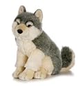 Plush Sitting Wolf 16"