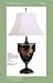 Chart House Tole Urn Form Lamp with Double Cornucopia Design on Amber Brown Grou