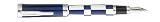 Conklin Jockey Club Navy Blue/ White Broad Point Fountain Pen - JC01FP-B