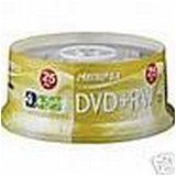Memorex DVD+RW 4.7GB (4X Speed) x 25 discs on Spindle