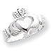 Sterling Silver Claddagh Ring - Size 6