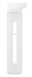Takeya Modern Glass Water Bottle with Silicone Sleeve, Snow/Natural, 18-Ounce thumbnail