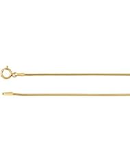 1.0 mm Round, Snake Chain 14K White 7 Inch Ch128