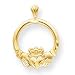 14k Claddagh Charm