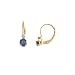 Ladies Diamond & Sapphire Earring in 14K White title=