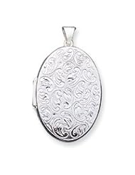 Sterling Silver Oval Locket