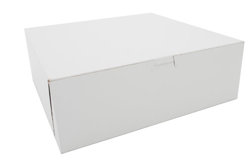 Southern Champion Tray 0985 Clay Coated Kraft Paperboard White Non Window Lock Corner Bakery Box, 12