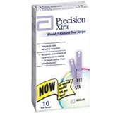 Precision Xtra Blood Ketone Test Strips - 10 ea