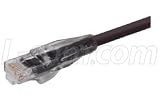 Premium Molded Cross-Over Category 5E RJ45 Network Patch Cables Color Black 3.0 FEET