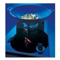 Miele : KM406 11 3/8 CombiSet Superburner/Wok, Gas - Black