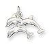 Sterling Silver Dolphins Charm