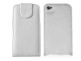 SUPERGETS® High Quality Apple Ipod Touch 4G 4TH 5G 5TH (2010,2011,2012) Generation Leather Flip Case White And LCD Screen Protector