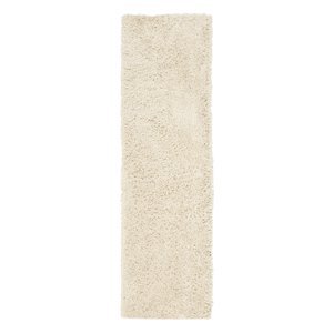 Safavieh SG240A Shag Collection Classic Handmade White Shag Area Runner, 2-Feet 3-Inch by 8-Feet