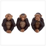 Innocent Monkeys Figurines, Set of 3