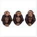 Innocent Monkeys Figurines, Set of 3