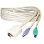 6ft KVM PS2 Universal Cable Kit for any KVM 3in1 Cable Kit