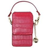 Luxi Satchel Style Cell Phone Case - Faux Red Leather