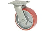 Heavy Duty Swivel Plate Caster 4 Polyurethane Wheel 600 Lb. Capacity