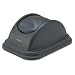 Trash Container Lid, Free-Swing, for 10-1/4-Gallon Soft Plastic, Black RUB306700BK