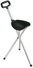 Drive Medical Deluxe Folding Cane Seat, Black