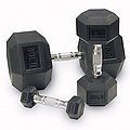 Rubber Encased Dumbbells 5-50lb. Set