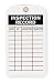 Industrial Grade 2RMU7 Inspection Tag, Inspection Record, Pk 10