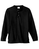Adult Cotton Long Sleeve Henley Shirt