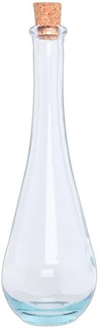 Couronne Co. Clear 11.8 Ounce Teardrop Glass Bottle with Cork
