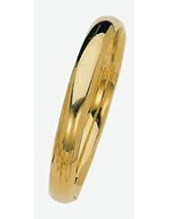 8mm Lazer Hollow Gold Bangle Bracelet