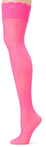 Leg Avenue Women's Sheer Thigh Highs with Lace Top #1011
