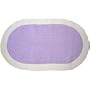Tadpoles Classics Gingham Lavender - Chenille rug solid w/ ivory border