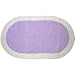 Tadpoles Classics Gingham Lavender - Chenille rug solid w/ ivory border