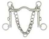Metalab Stainless steel Weymouth Curb Bit w chain