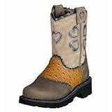 Ariat Childs 'Fatbaby Hearts Kids Western Boots Brown Bomber and Brown by Ariat