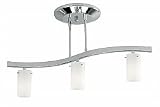 Access Lighting 63903-MC/COB Classical Semi-FlushMount, Matte Chrome Finish with Cobalt Blue Glass