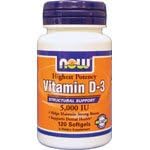 Now foods, Vitamin D-3 5,000 IU - 120 - Gels