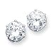 Sterling Silver CZ Stud Earrings