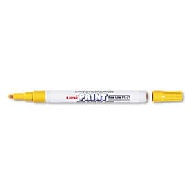 Sanford 63705 - uni-Paint Marker, Fine Point, Yellow