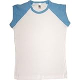 American Apparel KIDS Baby Rib Cap Sleeve Raglan Tee