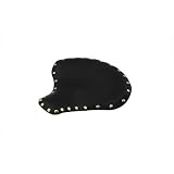 Bare Bones Black Leather Solo Seat Features Metal Base and 12 oz Leather Cover -... by V-Twin