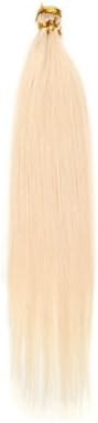 Xiaonibang Women's Hair Extensions Stick I Tip Gule Keratin Fushion Remy Human Hair 22inches 9colors 100s (60 Platinum Blonde)