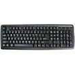 Aotech AOK-107UPB-EN USB PS2��³ 107�����Ѹ쥭���ܡ��� �֥�å�