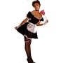 Sexy Upstairs Chamber Maid with Petticoat, Apron and Headpiece (Gloves, garter, choker, fishnet pantyhose and feather duster all sold separately) The Most Popular!