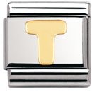 Nomination Composable Classic BUCHSTABEN Edelstahl und 18K-Gold (T) 030101 Preisvergleich